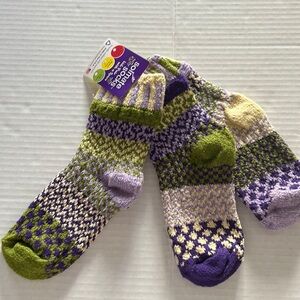 Soulmate Socks Kids Pair with a spare NWT 3 in 1 Med ( 6-8 years old) US…
